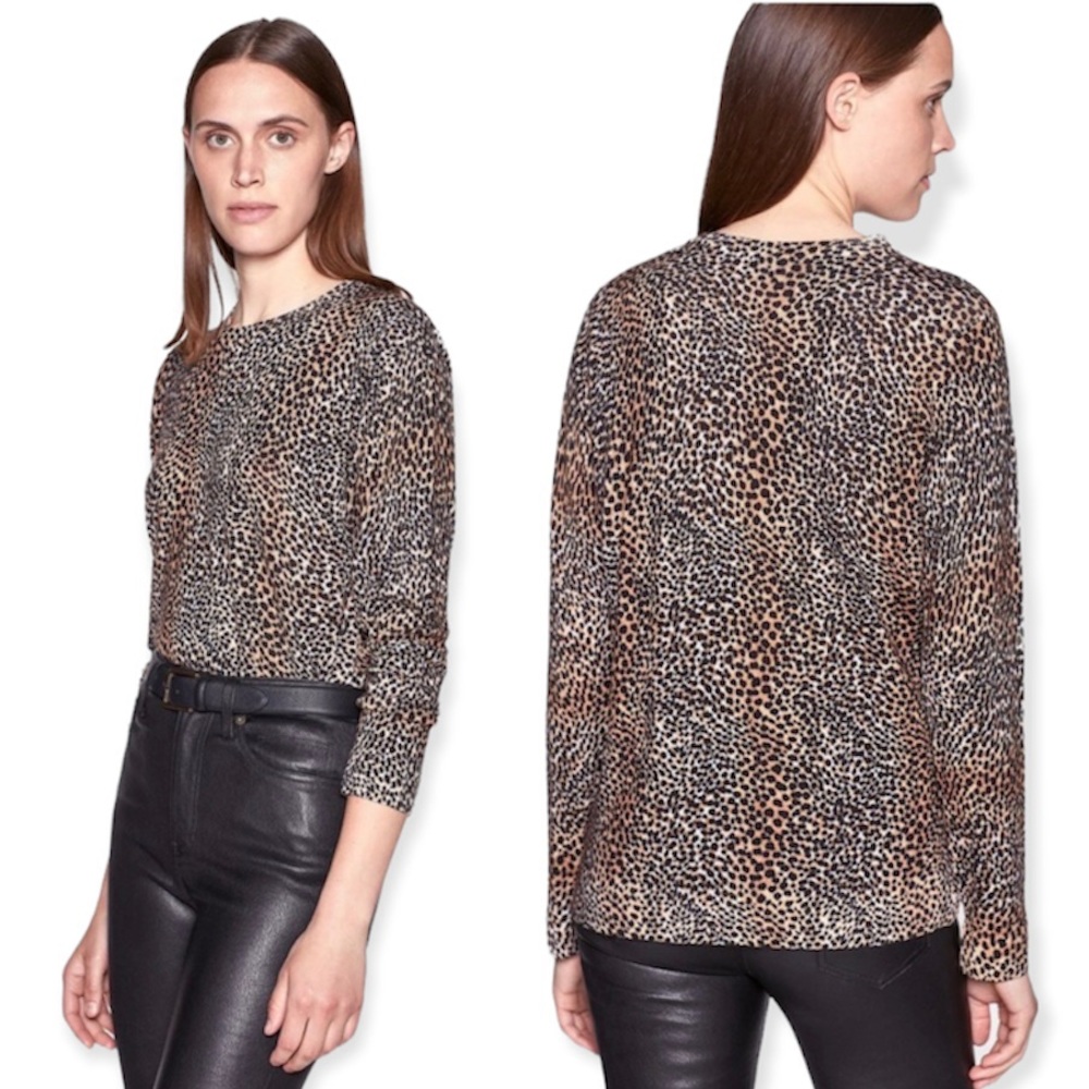 Equipment Raydon Animal Print Merino Wool Sweater